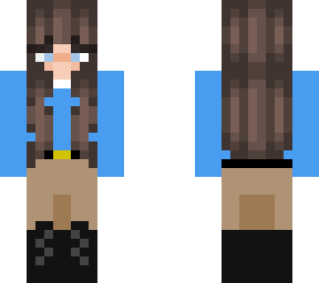 cute equine skin ( blue shirt, brown pants )