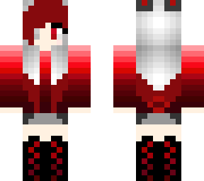 evil shadow bunny girl with red hair