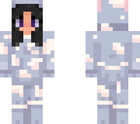pajama cow de blu w hair out