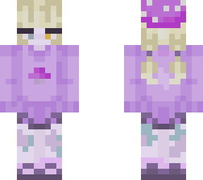 purple mushroom girl (edit)