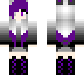 shadow bunny girl with purple hair