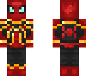 spiderman red and black suit