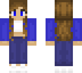 blue outfit