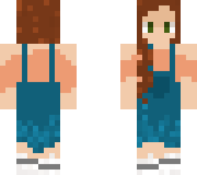 brunette elf wearing overalls?