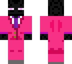 enderman in a pink suit