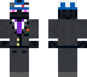 enderman in a suit with a r2d2 hat
