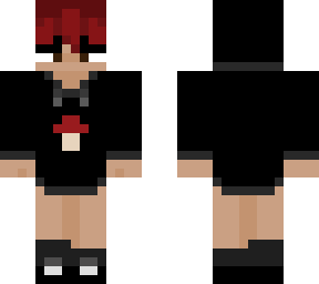 fem black and red
