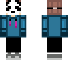 pandamask cyanhoodie