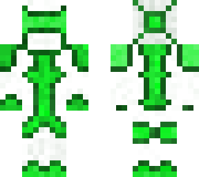 alien robot suit green