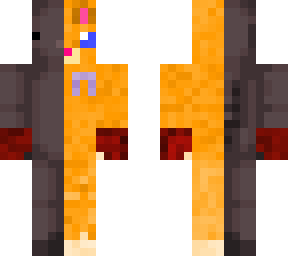 black axolotl and orange cat (with gloves)