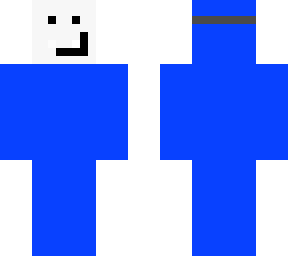 blue man with mask