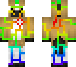 neon rave horse