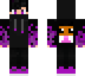 purple hamster guy hamster on back! and a cool purple skin