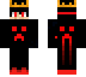 red and black creeper king hoodie