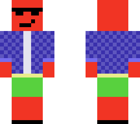 red guy in a jacket