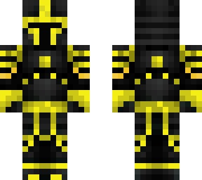 yellow knight with helmet