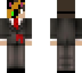 broken cat mask with businuss suit w/blood stain
