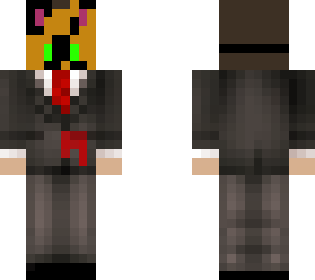 cat mask with businuss suit w/blood stain
