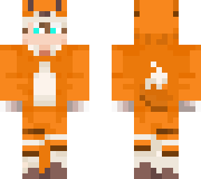 fox boy brown hair and green eyes