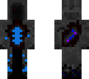 half blue half galaxy demon