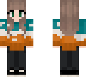 mango's teal & orange cow sweater