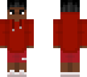 red hoodie and white shoes (for a friend)