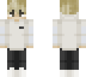 blonde hair with hoodie