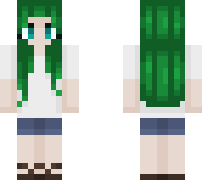 green hair girl