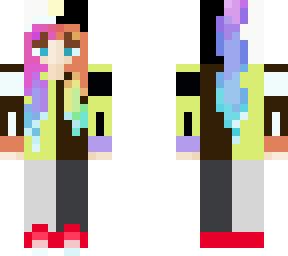 multi color girl