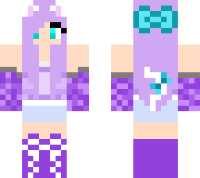purple kawii ~ chan aphmau mc diaries ears!!