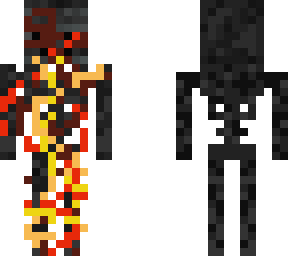 wither skeleton on fier