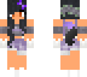 aphmau wearing casual clothes purple