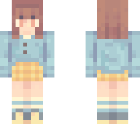 cute girl- blue and yellow