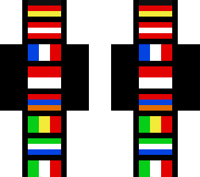 different flags of some nations