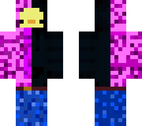 purple and black duck