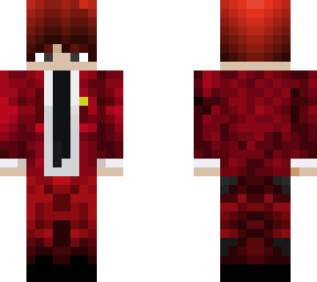 Red Business Man | Minecraft Skin
