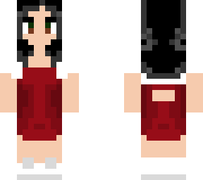 red mini dress