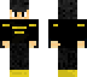 boy in black and yellow