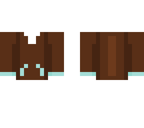 brown and light blue jacket