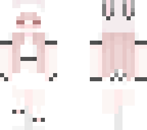 cute bunny girl with fuzzy hood.