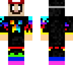 my skin wearing a creepy mario mask