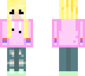 pink hoodie girl