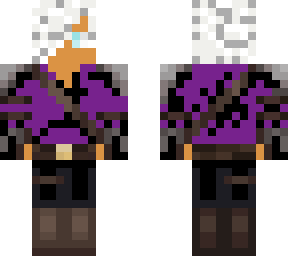 purple anime boy