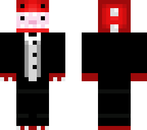 axolotl in dragon jumper as a bridgegroom