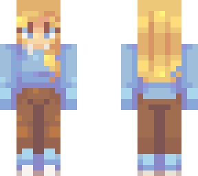 blue sweater