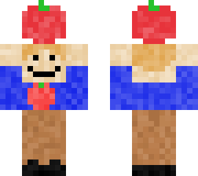 boy carrying apple
