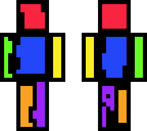 cool rainbow ink character