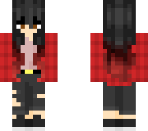 flannel and dyed hair
