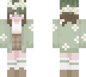 flower boy green long hair