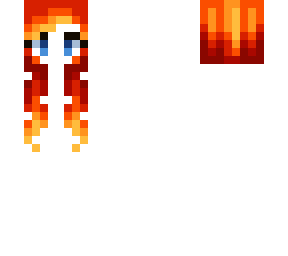 female hb - orange flames